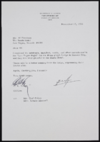 Al Freeman, Sands Hotel Advertising and Promotion Director: incoming correspondence