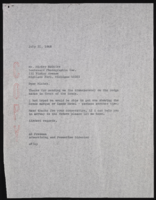 Al Freeman, Sands Hotel Advertising and Promotion Director: outgoing correspondence, A-M