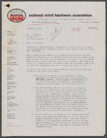 Sands Hotel National Hardware Association Promotion: correspondence