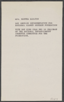 National Kidney Disease Foundation and Nat King Cole: photographs and correspondence