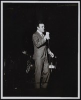 Singer Sonny King at the Sands Hotel: photographs