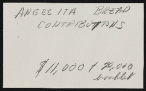 Angelita Bread financial audit records