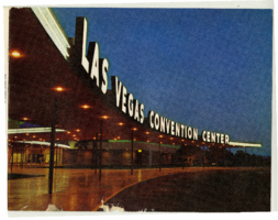 Las Vegas Convention Center brochure and Clark County Fair and Recreation Board meeting minutes and correspondence