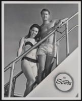 Dating Game Winners Joan Twelve and Robert Jones with Jerry Lewis at the Sands Hotel: photographs