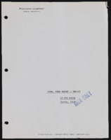Wide Wide World TV show filmed at the Sands Hotel: scripts and planning records