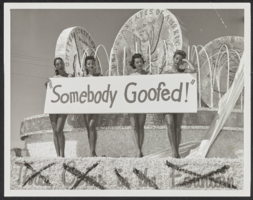 Sands Hotel "Somebody Goofed" Helldorado Parade float: photographs