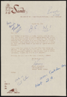 Marion Miller, communism counterspy for the FBI: background information and letter about her visit to the Sands Hotel