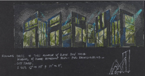 C'est Fantastique set design drawings, Sandcastle Guam Hotel and Resort
