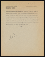 Sands Hotel guests and tour groups: correspondence, photographs, and "home town captions" press releases