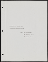 Advertising presentation for the Sands, Frontier, and Desert Inn hotels by Cole Fisher Roqow, Inc.