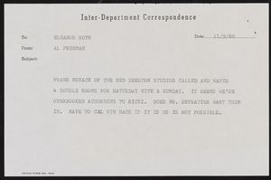 Sands Hotel reservation requests