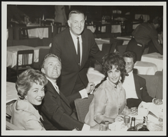 Kirk Douglas, Jack Entratter and Elizabeth Taylor: black-and-white photographs