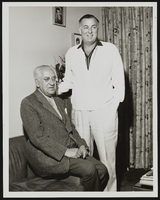 Jack Entratter with Sands Hotel employees: photographs
