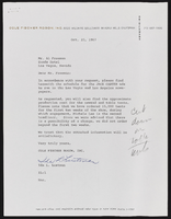 Al Freeman, Sands Hotel Advertising and Promotion Director: advertising correspondence