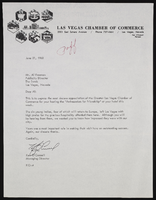Al Freeman, Sands Hotel Advertising and Promotion Director: incoming correspondence