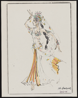 Hallelujah Hollywood: costume design sketches - Act IV "Kismet" (folder 3)