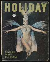 Lido: magazine cover from Holiday magazine featuring Lido showgirl