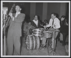 Musician Gene Krupa at the Sands Hotel: photograph