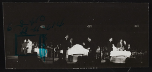 The Rat Pack performing at the Sands Hotel: photographs
