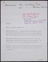 Singer Dinah Shore at the Sands Hotel: photographs and publicity records