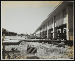 Sands Hotel construction and moving of buildings: photographs