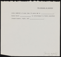 Sands Hotel Comptroller Joseph B. Abdenour: photographs and records
