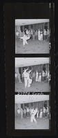 Karate lessons for female the Sands Hotel employees: photographs and press releases