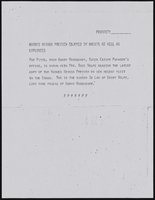 Sands Hotel employee Pat Pitts: press release