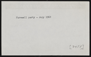 Red Skelton farewell party: photographs