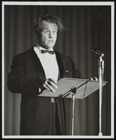 Comedian Red Skelton on stage: photographs