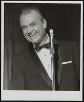 Comedian Red Skelton on stage: photographs