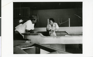 Photograph of Ike Rome, Cliff [Porter or Parker], and Florence Elmore at Town Tavern