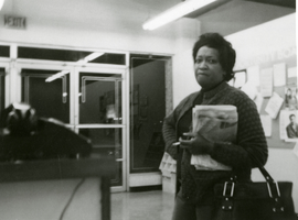 Photograph of Dorothy King at EOB center, circa 1965