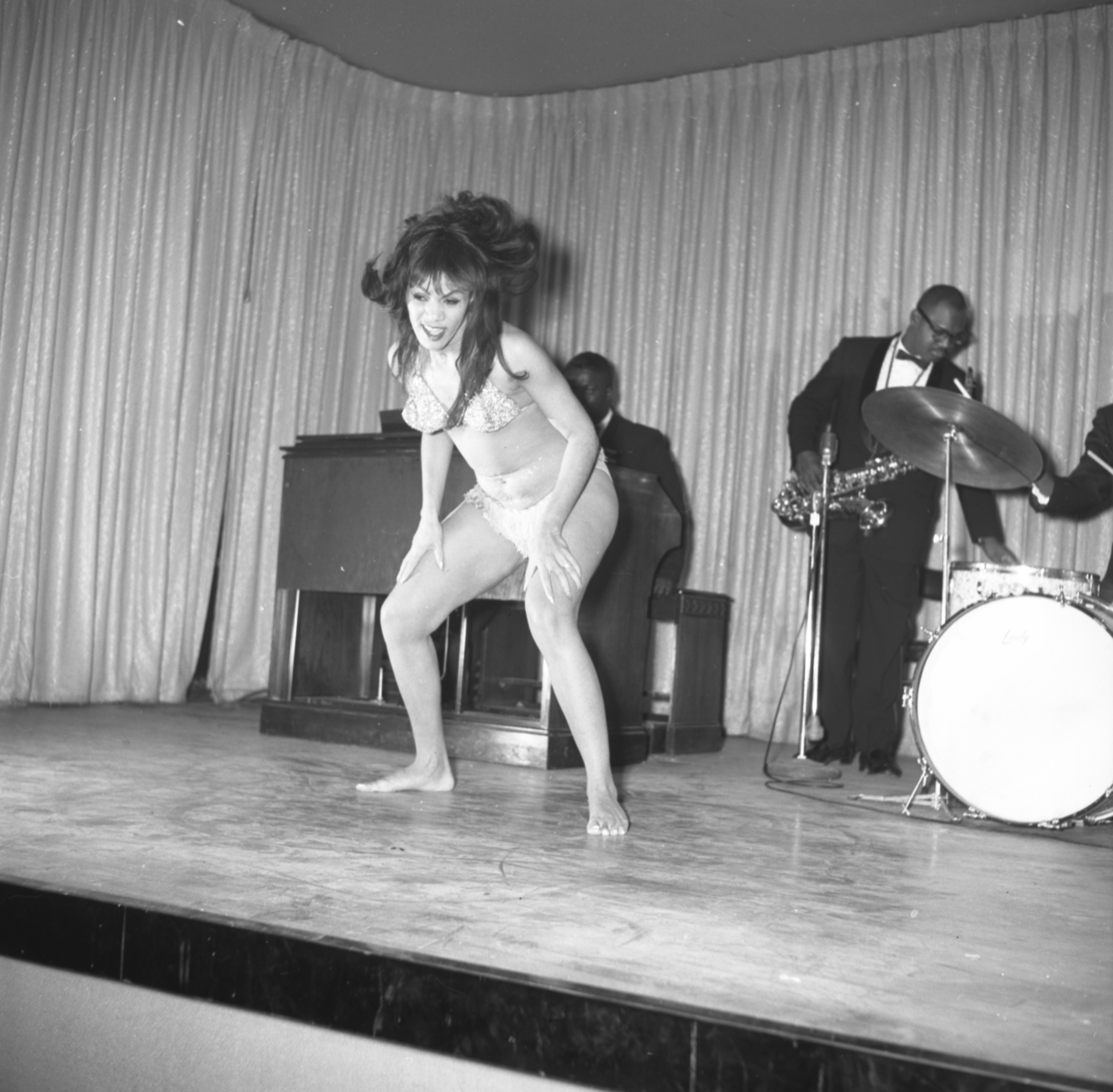 Film negative of the Carver House talent show, January 24, 1962