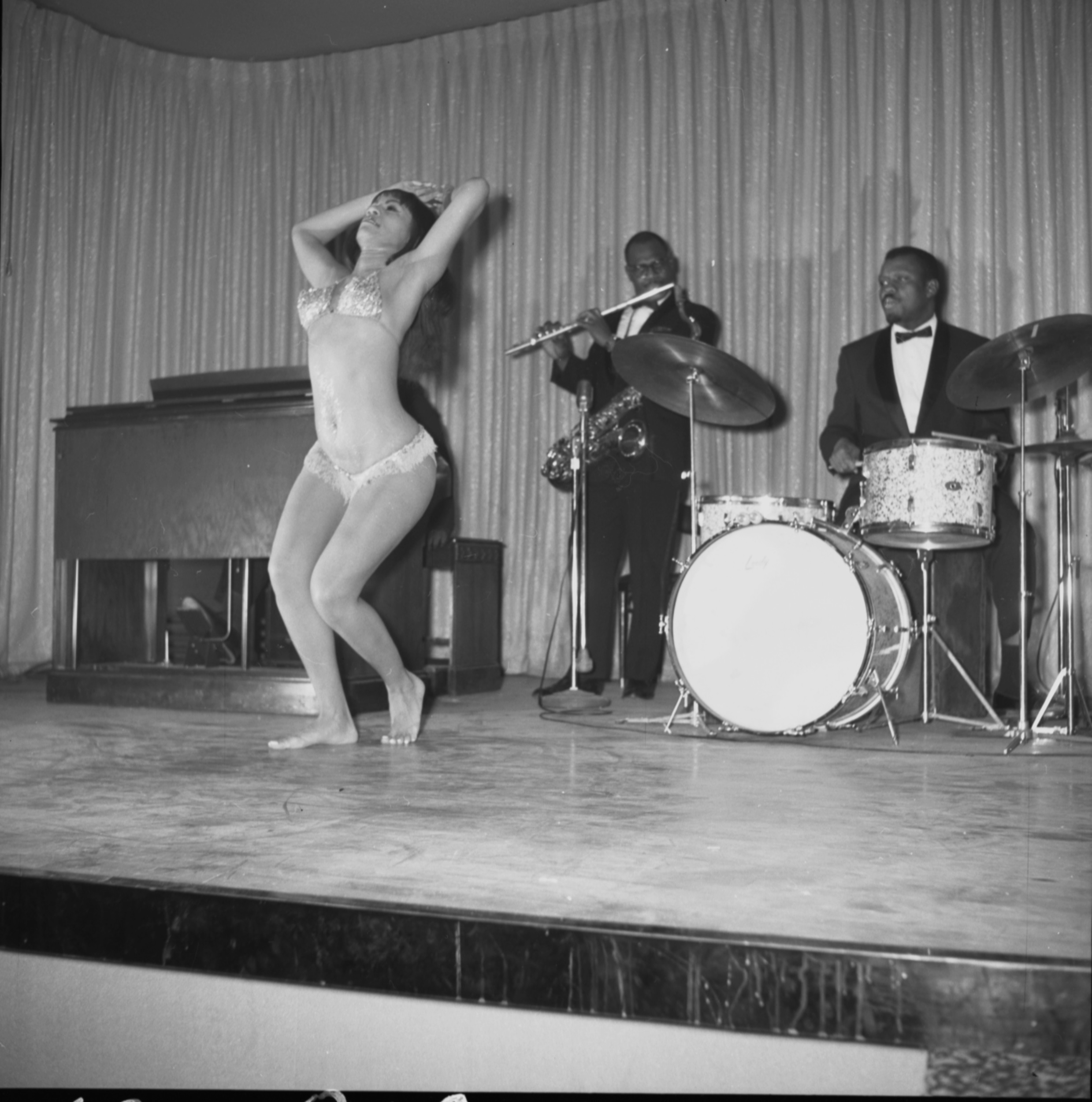 Film negative of the Carver House talent show, January 24, 1962