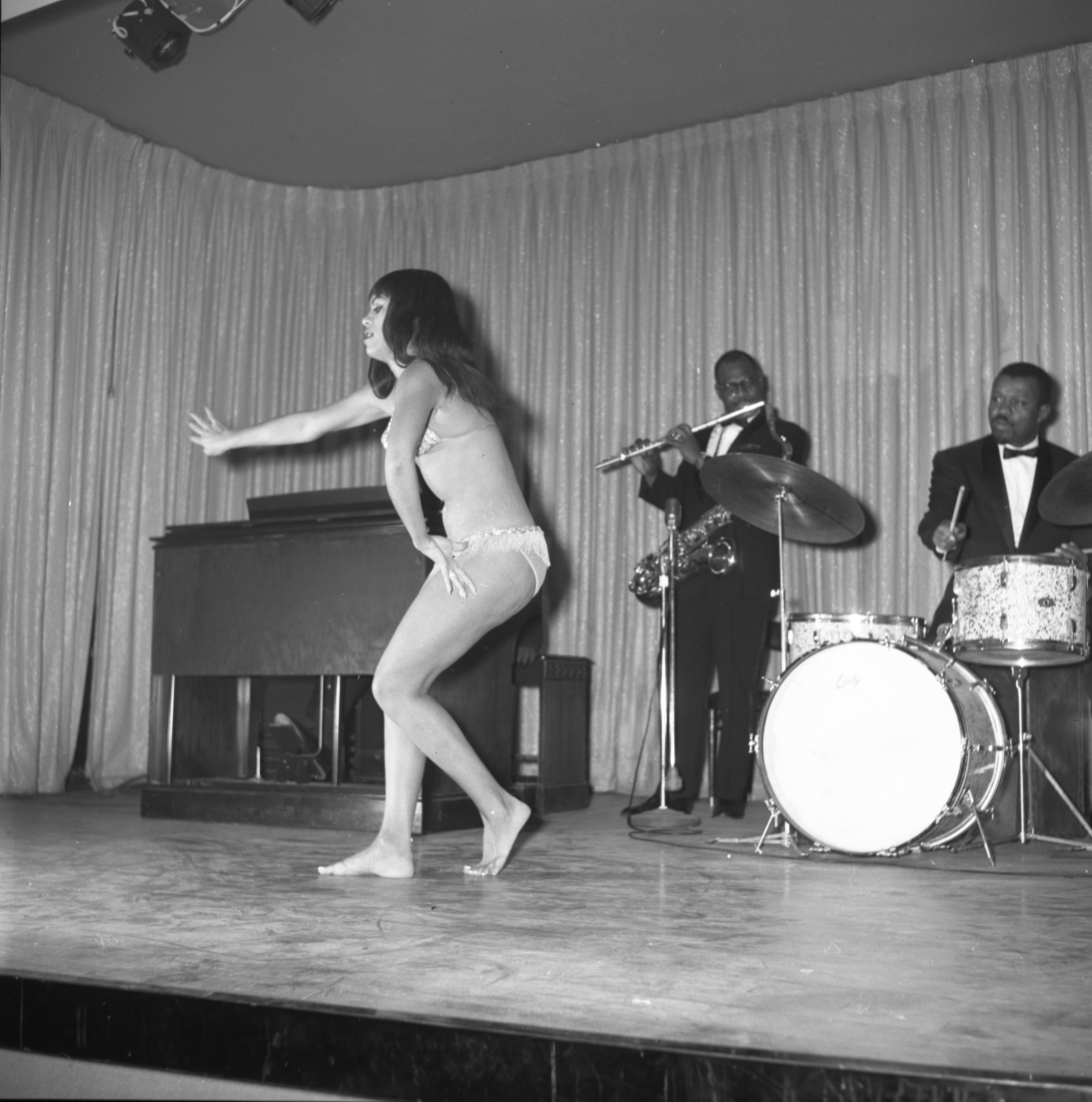 Film negative of the Carver House talent show, January 24, 1962