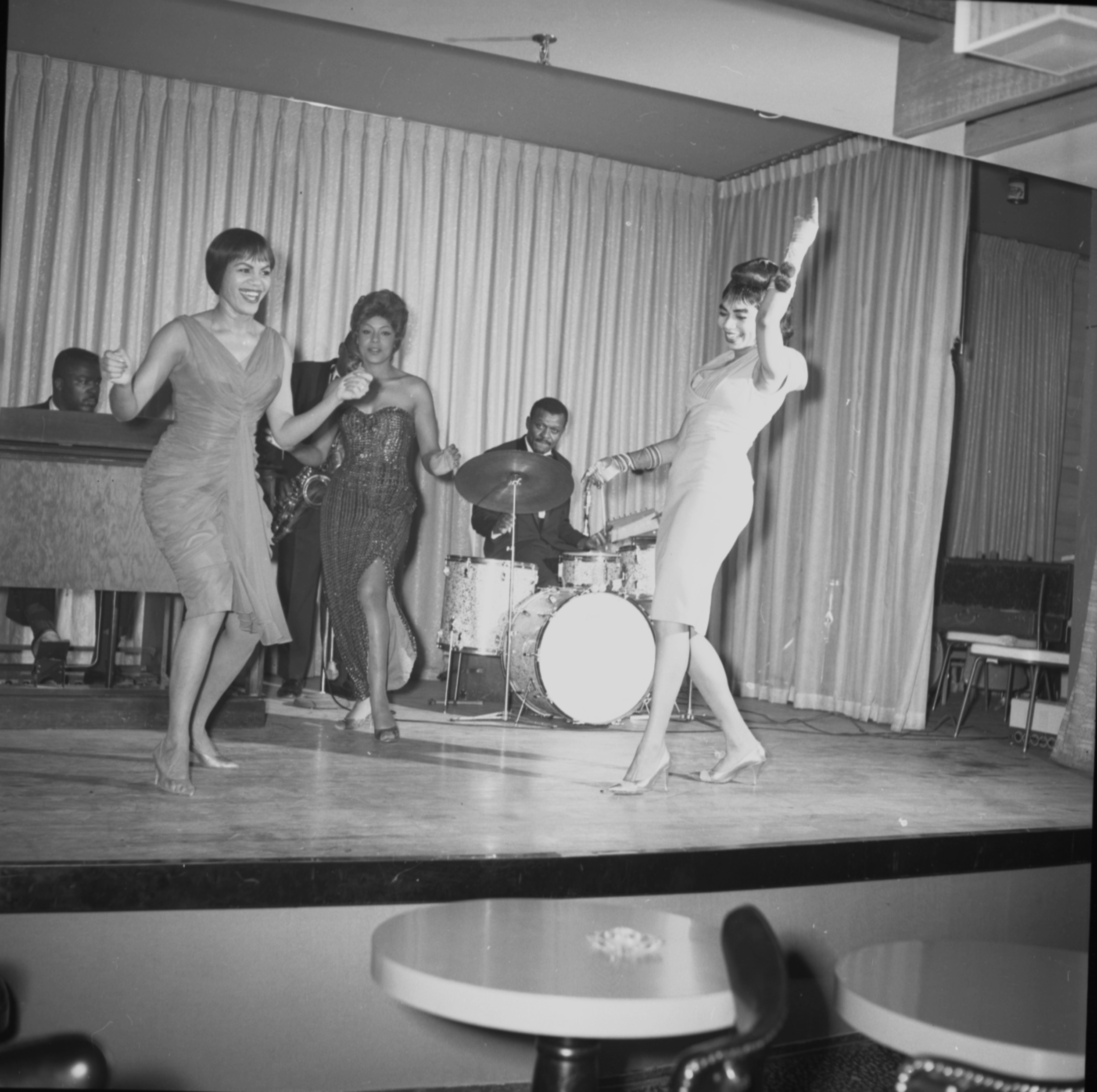 Film negative of the Carver House talent show, January 24, 1962
