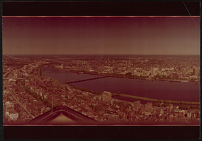 View of Massachusetts Institute of Technology (MIT) from across the Charles River, Boston, Massachusetts: panoramic photograph