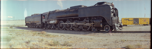 Last steam engine for the Union Pacific Railroad, Las Vegas, Nevada: panoramic photograph
