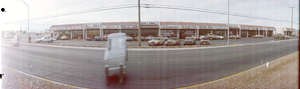 Shopping center, North Las Vegas, Nevada: panoramic photograph