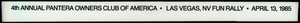 "4th Annual Pantera Owners Club of America - Las Vegas, NV Fun Rally" textual overlay
