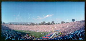 Super Bowl XXVII: the Michael Jackson halftime show, Pasadena, California: panoramic photograph