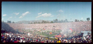 Super Bowl XXVII: the Michael Jackson halftime show, Pasadena, California: panoramic photograph