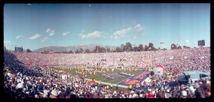 Super Bowl XXVII: the Michael Jackson halftime show, Pasadena, California: panoramic photograph