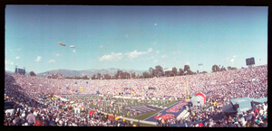 Super Bowl XXVII: the Michael Jackson halftime show, Pasadena, California: panoramic photograph