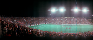 UNLV vs. Brigham Young University football game at Silver Bowl stadium, Las Vegas, Nevada: panoramic photograph