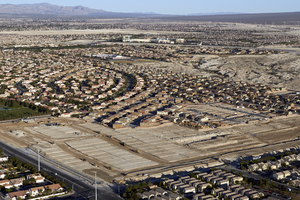 Pardee Homes Eldorado under construction, North Las Vegas, Nevada: digital photograph