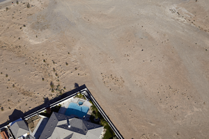Ranch housing, Enterprise, Nevada: digital photograph