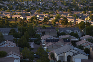 Sun City MacDonald Ranch as seen from the City View Trail, Henderson, Nevada: digital photograph