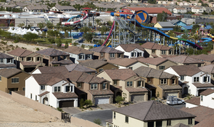 Wet'n'Wild Las Vegas and surrounding neighborhood, Spring Valley Township, Nevada: digital photograph